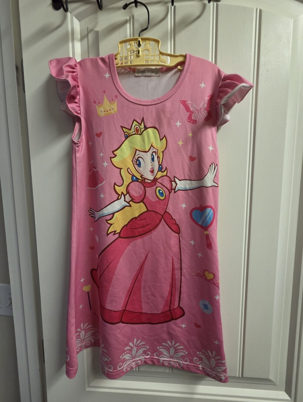Girls' Princess Peach Sleep Dress Nightgown